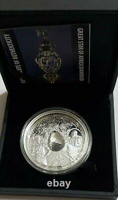 2015 $10 Cook Islands Great Diamonds GREAT STAR OF AFRICA 2 Oz Silver Proof Coin