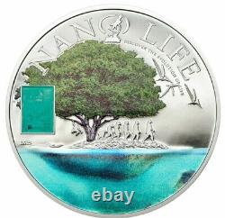 2015 10$ Cook Islands NANO LIFE NANO CHIP 50 Grams Silver Proof Coin