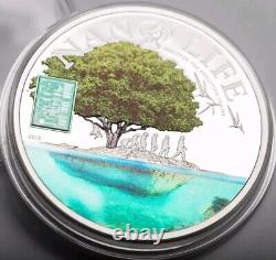 2015 10$ Cook Islands NANO LIFE NANO CHIP 50 Grams Silver Proof Coin