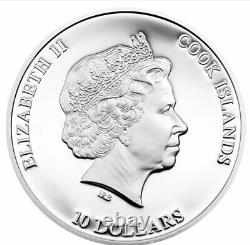 2015 10$ Cook Islands NANO LIFE NANO CHIP 50 Grams Silver Proof Coin