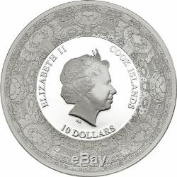 2015 $10 Cook Islands Van Gogh DELFT Porcelain 50gram 999 Silver Proof Coin