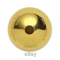2015 5 gram Cook Islands $20 Gold Sphere Coin Valcambi on 18 Sterling Spiga