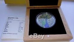 2015 Cook Island Magnificent Colorized High Relief 1oz Proof Silver Peacock Coin