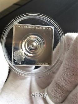 2015 Cook Islands $2 Space-Time Continuum 1/2oz. 999 Silver Prooflike