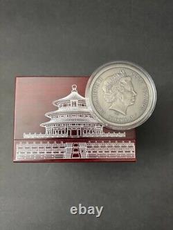 2015 Cook Islands $20 Temple Of Heaven 3.2 Oz Silver Coin