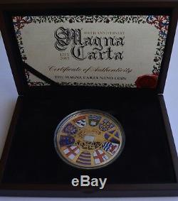2015 Cook Islands $5 800th Anniversary of the Magna Carta Nano Proof Coin