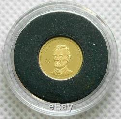 2015 Cook Islands $5 Abraham Lincoln 24K Gold Proof Sealed Coin