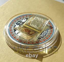 2015 Cook Islands $5 Holy Bible Jesus 3D Color Silver Coin Christian God Prayer