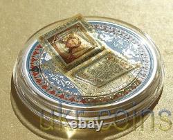 2015 Cook Islands $5 Holy Bible Jesus 3D Color Silver Coin Christian God Prayer