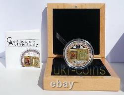 2015 Cook Islands $5 Holy Bible Jesus 3D Color Silver Coin Christian God Prayer