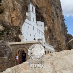 2015 Cook Islands $ 5 Monastery Ostrog Saint Basil of Ostrog 1 oz Silver coin