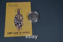 2015 Cook Islands $ 5 Monastery Ostrog Saint Basil of Ostrog 1 oz Silver coin