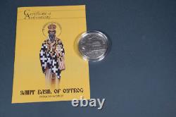 2015 Cook Islands $ 5 Monastery Ostrog Saint Basil of Ostrog 1 oz Silver coin