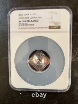 2015 Cook Islands. 999 Silver COIN Space Time Continuum NGC PF70 - won 2 awards