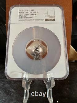 2015 Cook Islands. 999 Silver COIN Space Time Continuum NGC PF70 - won 2 awards