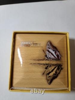 2015 Cook Islands S$5 Shades of Nature Butterfly Silver Proof Gilded Coin