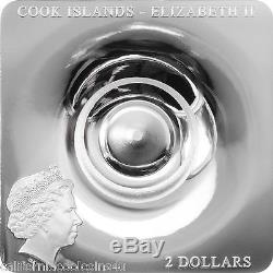 2015 Cook Islands SPACE TIME CONTINUUM 2 Dollar 1/2 oz. 999 Silver Proof Coin