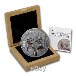 2015 Cook Islands Silver $5 History Of The Samurai Antiqued PF70 NGC Coin