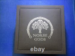 2015 Norse Gods Sif 2oz Silver Antique Finish Cook Islands