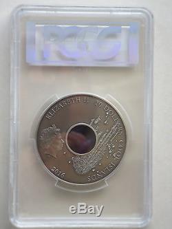 2016 $20 Cook Islands Campo Del Cielo Meteorite 3 oz. Silver Coin PCGS MS70