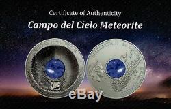 2016 $20 Cook Islands Campo Del Cielo Meteorite 3 oz. Silver Coin PCGS MS70