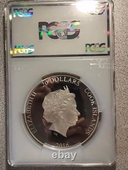 2016 $20 Cook Islands Silver 90th Birthday QE II 3oz. PCGS PR69DCAM First Strike 2016 $20 Cook Islands Silver 90th Birthday QE II 3oz. PCGS PR69DCAM First Strike
