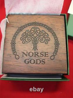 2016 COOK ISLANDS NORSE GODS $25 5 OZ. 999 WithANTIQUE FINISH ORIG