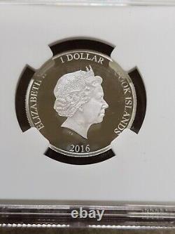 2016 Cook Islands $1 Silver Brexit Coin PF69 Ultra Cameo NGC Early Rel