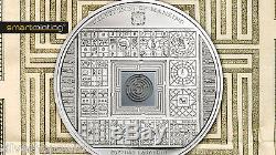 2016 Cook Islands $10 999 Silver coin Egyptian Labyrinth Large 50mm Coin