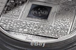 2016 Cook Islands $10 Milestones of Mankind Egyptian Labyrinth Pure Silver Coin