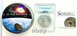 2016 Cook Islands $2 Tamdakht Meteorite First Strike PCGS MS69 with COA AND BOX