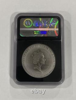 2016 Cook Islands $2 Zeus 2 oz. 999 Silver NGC Gem Antiqued Gods and Goddesses