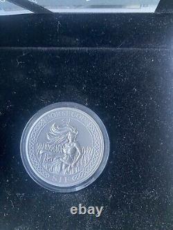 2016 Cook Islands 2 oz Antiqued Silver Norse Gods SIF, Early Year Mintage