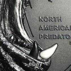 2016 Cook Islands 2 oz Silver North American Predators Sea Lion Box & COA 500