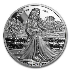 2016 Cook Islands 2 oz Silver Ultra High Relief Lady Guinevere SKU #150049