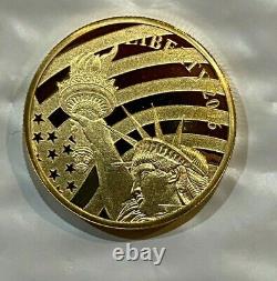 2016 Cook Islands $25 Liberty 1/2 Ounce. 24 Pure Gold