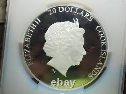 2016 Cook Islands 3 Ounce. 999 Silver Qe II 90th Birthday Pcgs Pf 69 Deep Cameo