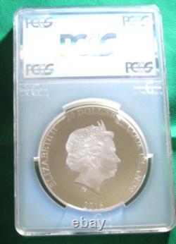 2016 Cook Islands 3 Ounce. 999 Silver Qe II 90th Birthday Pcgspf70dcam Bx2 #s691