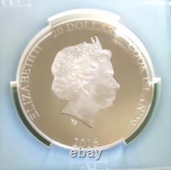 2016 Cook Islands 3 Ounce. 999 Silver Qe II 90th Birthday Pcgspf70dcam Bx2 #s691