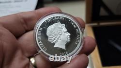 2016 Cook Islands $5 Great Tea Race 1 oz Silver Proof with Box & COA Limited 1500