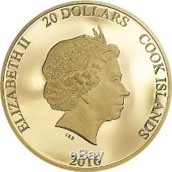 2016 Cook Islands BREXIT United Kingdom June 23, 2016 $20 1/10oz Gold Coin color