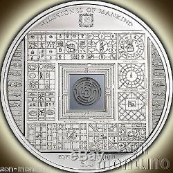 2016 Cook Islands EGYPTIAN LABYRINTH Milestones of Mankind 50mm Silver Coin $10