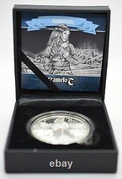 2016 Cook Islands Guinevere Legends of Camelot 2 Oz Proof UHR Silver Coin