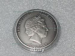 2016 Cook Islands, Includes Material of All 6 Space Shuttles! $5 Silver Antique