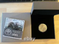 2016 Cook Islands Norse Gods Odin 2 Oz Silver Coin with Antiqued Finish