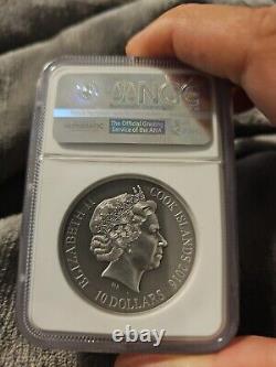 2016 Cook Islands Norse Gods SIF 2 Oz Silver Coin NGC MS 70 1st Releases