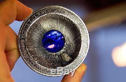 2016 Cook Islands Silver $20 Campo Del Cielo Meteorite PF70 ANTIQUED NGC Coin