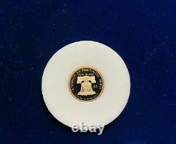2016 GOLD $5 COOK ISLANDS 1/10th oz. 24 PURE LIBERTY BELL GOLD COIN