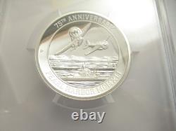 2016 P Cook Islands Proof Silver $5 Pearl Harbor 75th5 oz (. 999 fine) PCGS PR70
