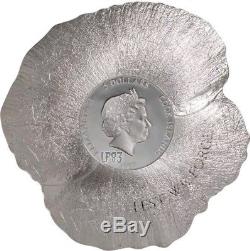 2017 1 Oz Silver REMEMBRANCE POPPY Papaver Coin 5$ Cook Islands